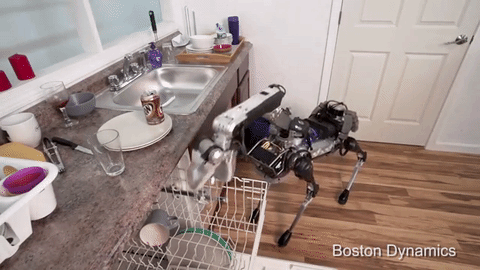 把水漕裏的杯子放進洗碗機