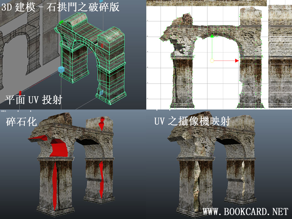 3D建模-石拱門之破碎版