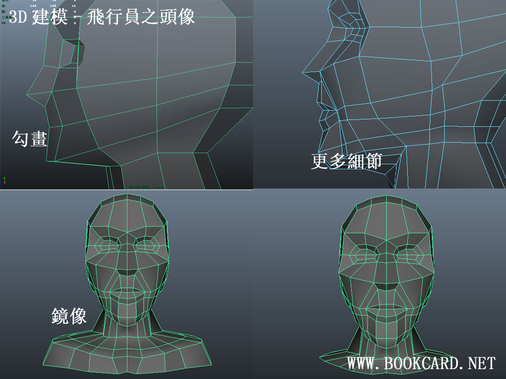 3D建模-飛行員之頭像