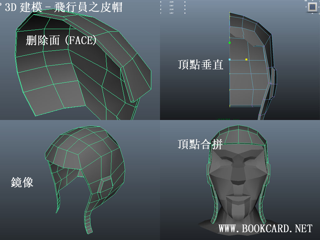 3D建模-飛行員之皮帽