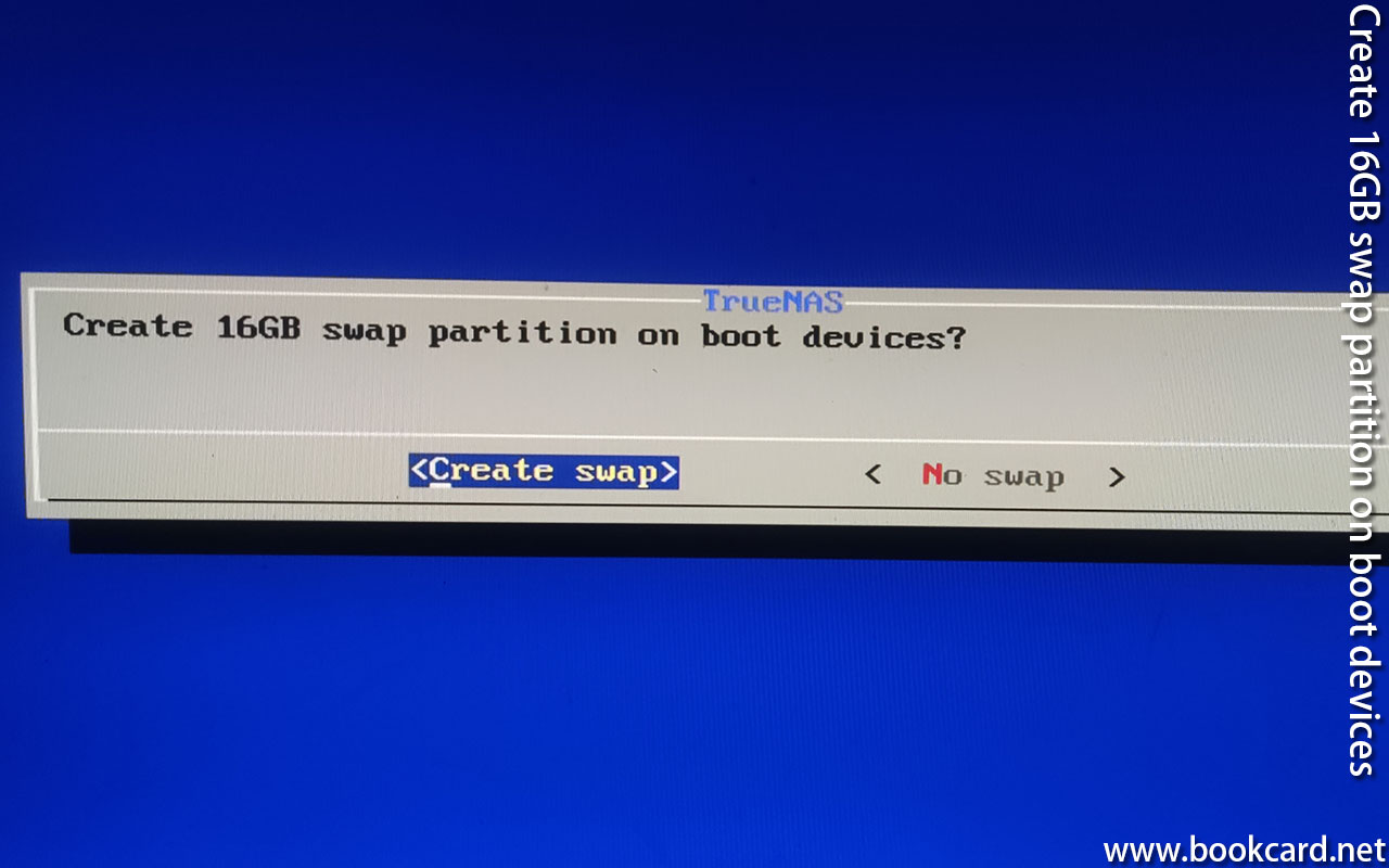 Create 16GB swap partition on boot devices